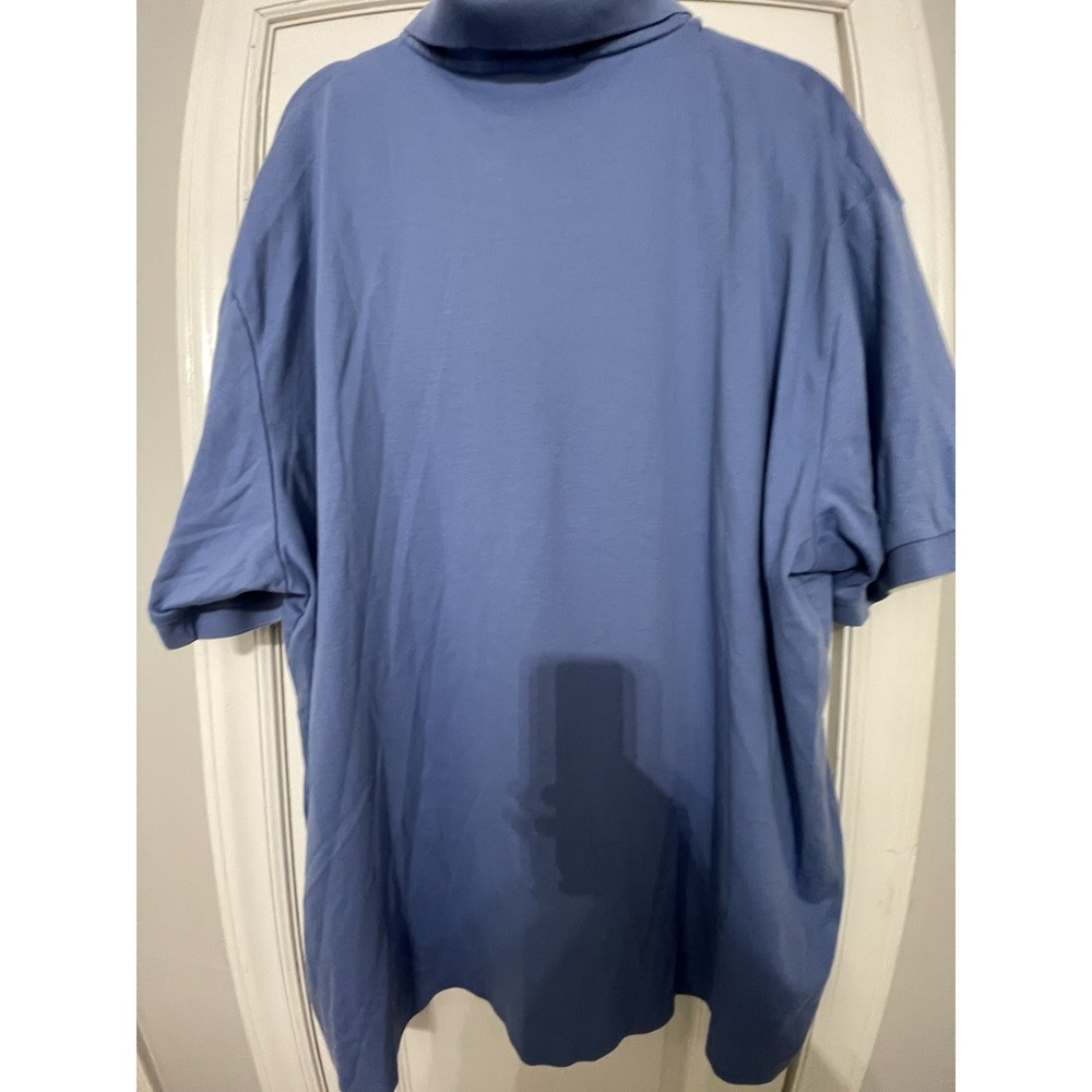 Polo Ralph Lauren Men's 2XL Big & Tall Blue Solid Cotton Golf Polo Shirt - Picture 4 of 4
